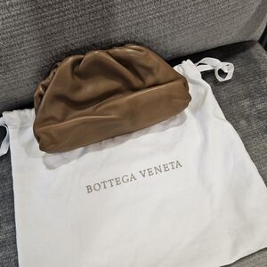 Bottega Veneta Lambskin Brown Clutch